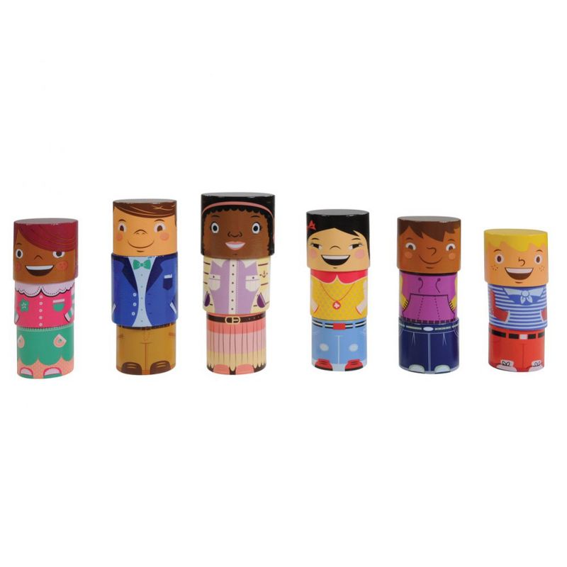 Kaplan Early Learning MyFamilyBuilders  - 48 Magnetic Blocks