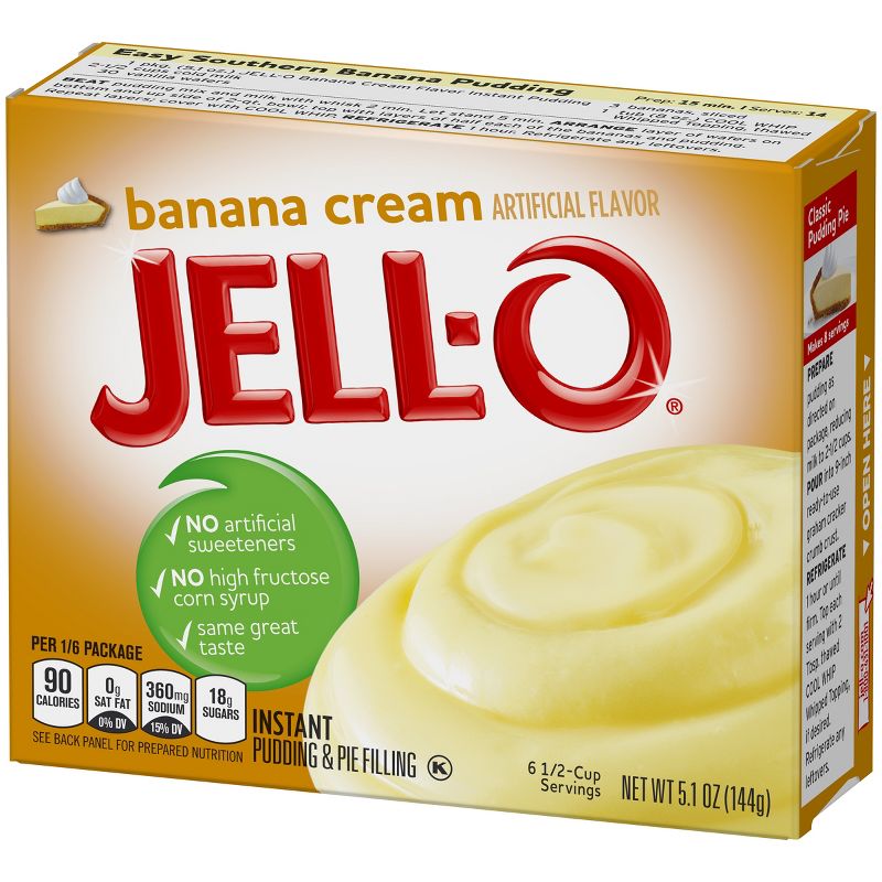 JELL-O Instant Banana Cream Pudding & Pie Filling - 5.1oz