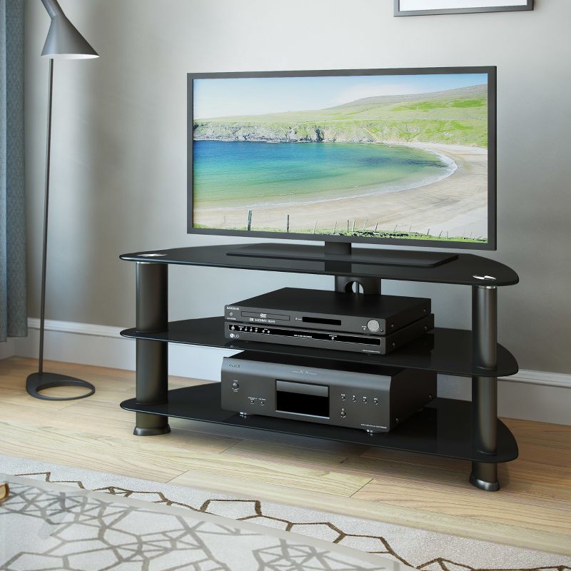 Corner Tv Stand CorLiving Black