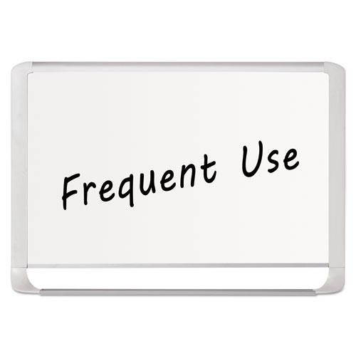 MasterVision BVCMVI050205 Lacquered steel magnetic dry erase board, 36 x 48, Silver/White, 1 Each