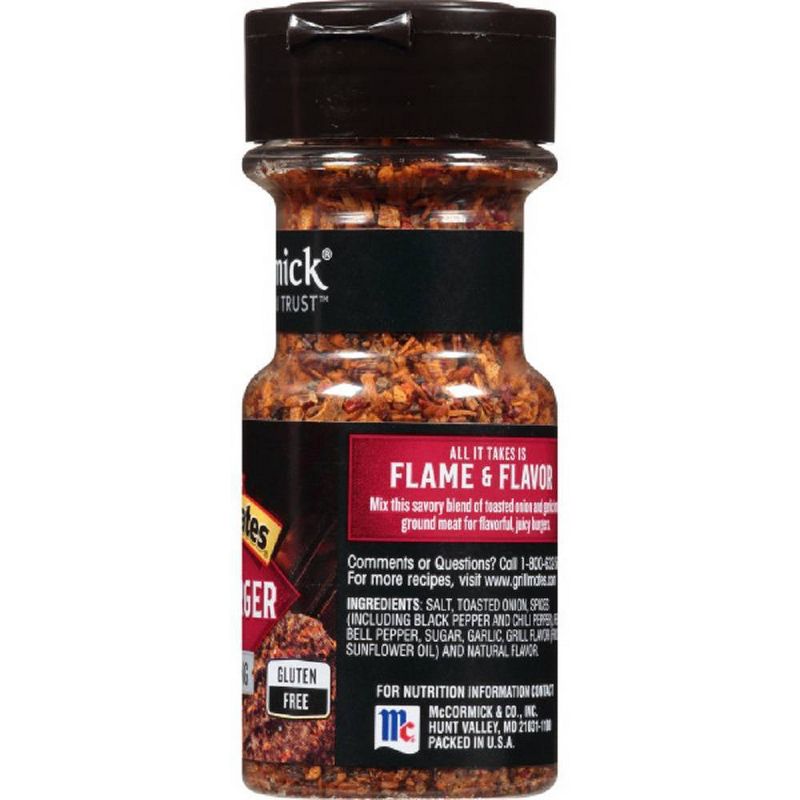 McCormick Grill Mates Gluten Free Hamburger Seasoning - 2.75oz