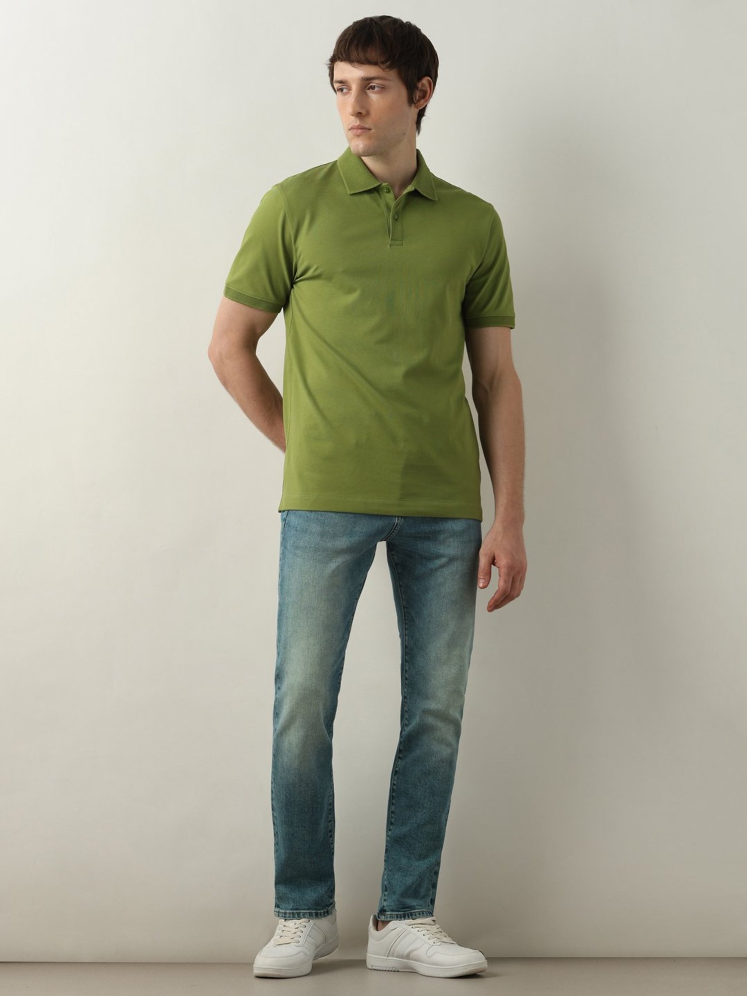SELECTED HOMME Olive Slim Fit Polo T-Shirt