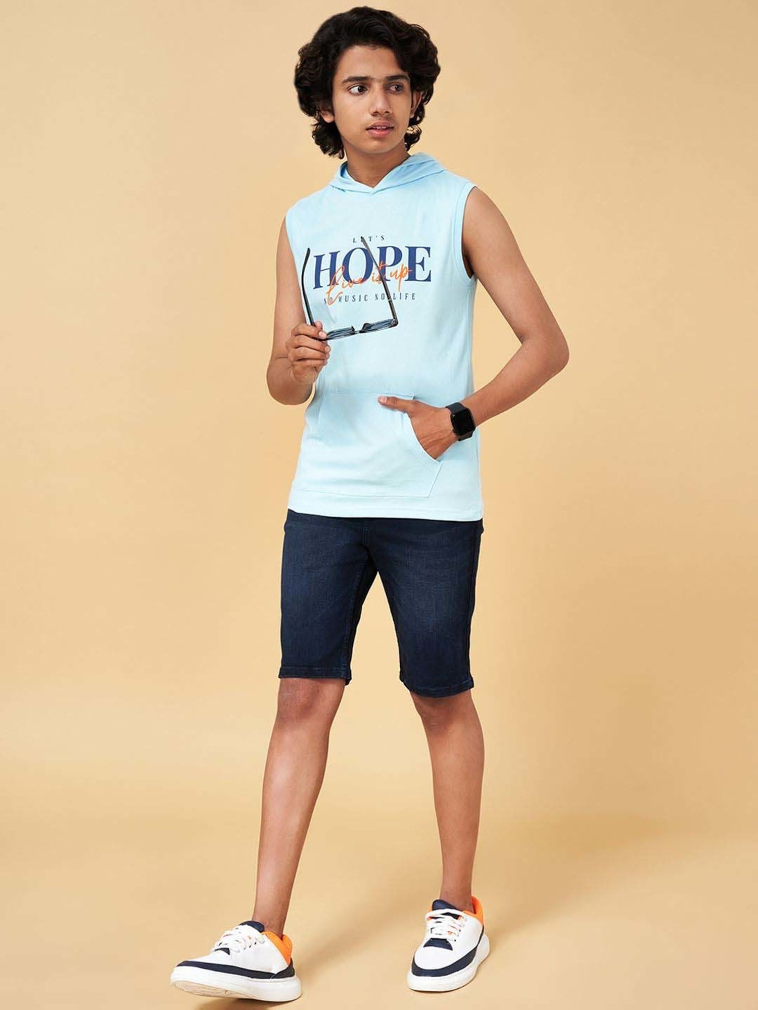 Coolsters by Pantaloons Kids Powder Blue Cotton Printed T-Shirt