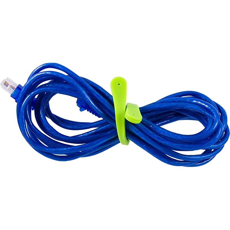 6 Inch Cable Ties 6 Pack Organize Your Cords Travel Accessories Cable Management Flexible Silicone Reusable Use for Charging Cords TV Cables Laptop Cables Assorted Colors 28417