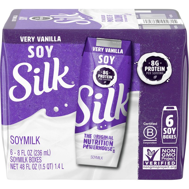 Silk Vanilla Soy Milk - 8oz/6pk