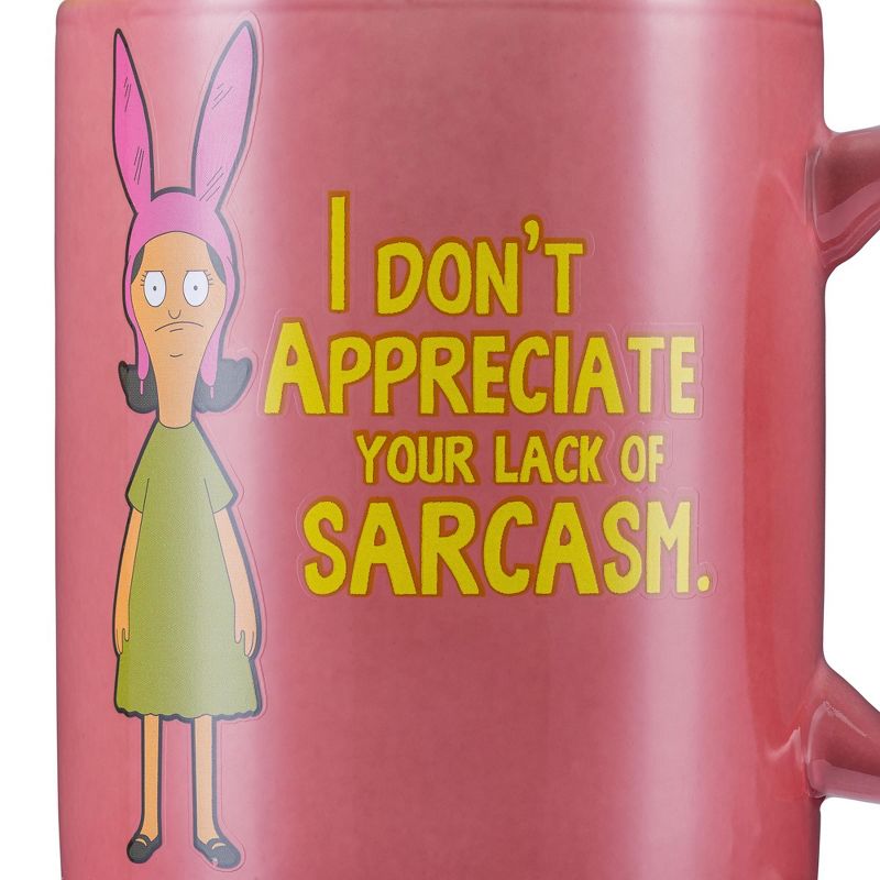 Surreal Entertainment Bob's Burgers Louise Belcher Sarcasm 12oz Coffee Mug