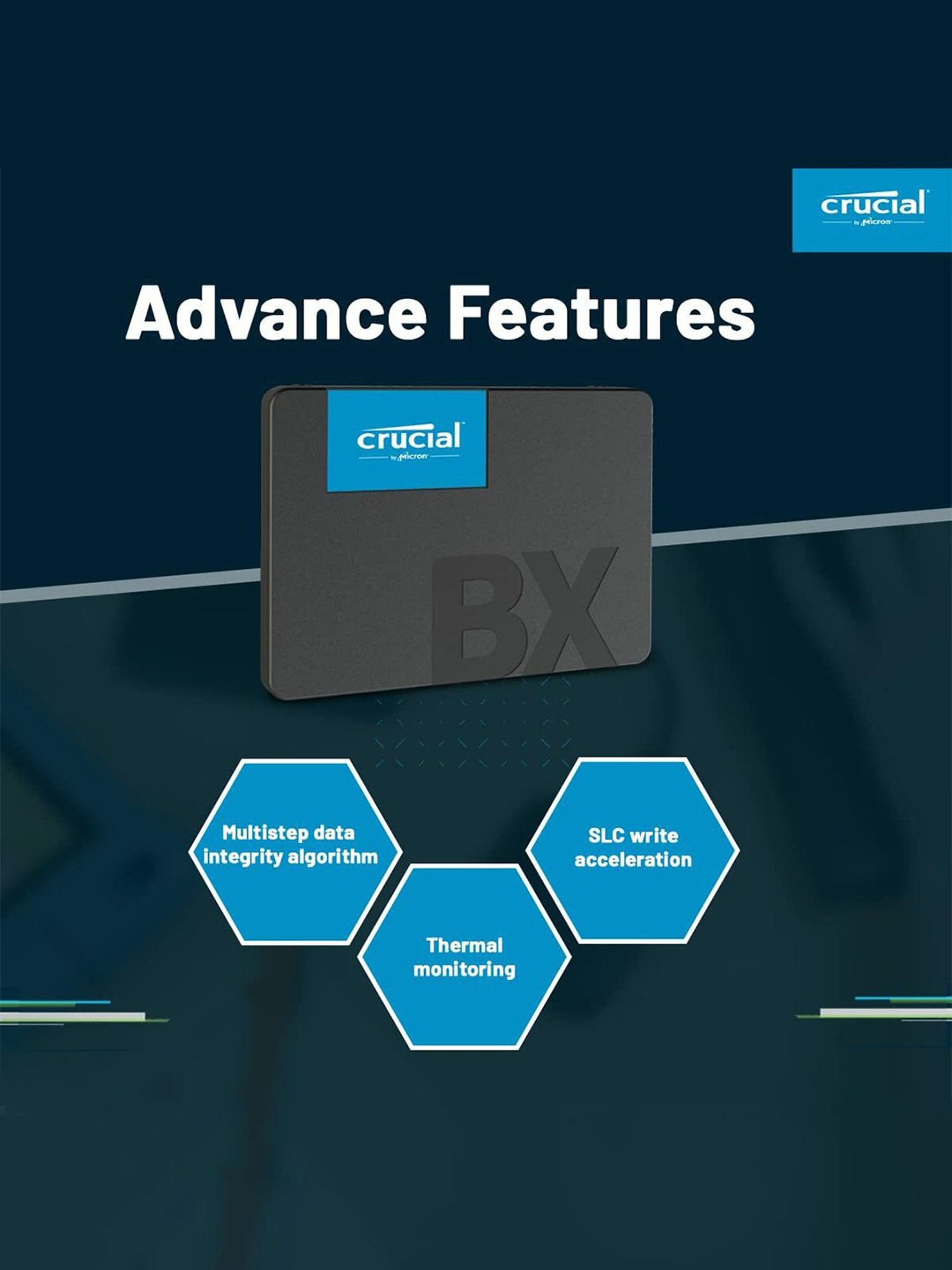 Crucial BX500 CT240BX500SSD1 240GB SATA 2.5 inch Internal Solid State Drive (Black)