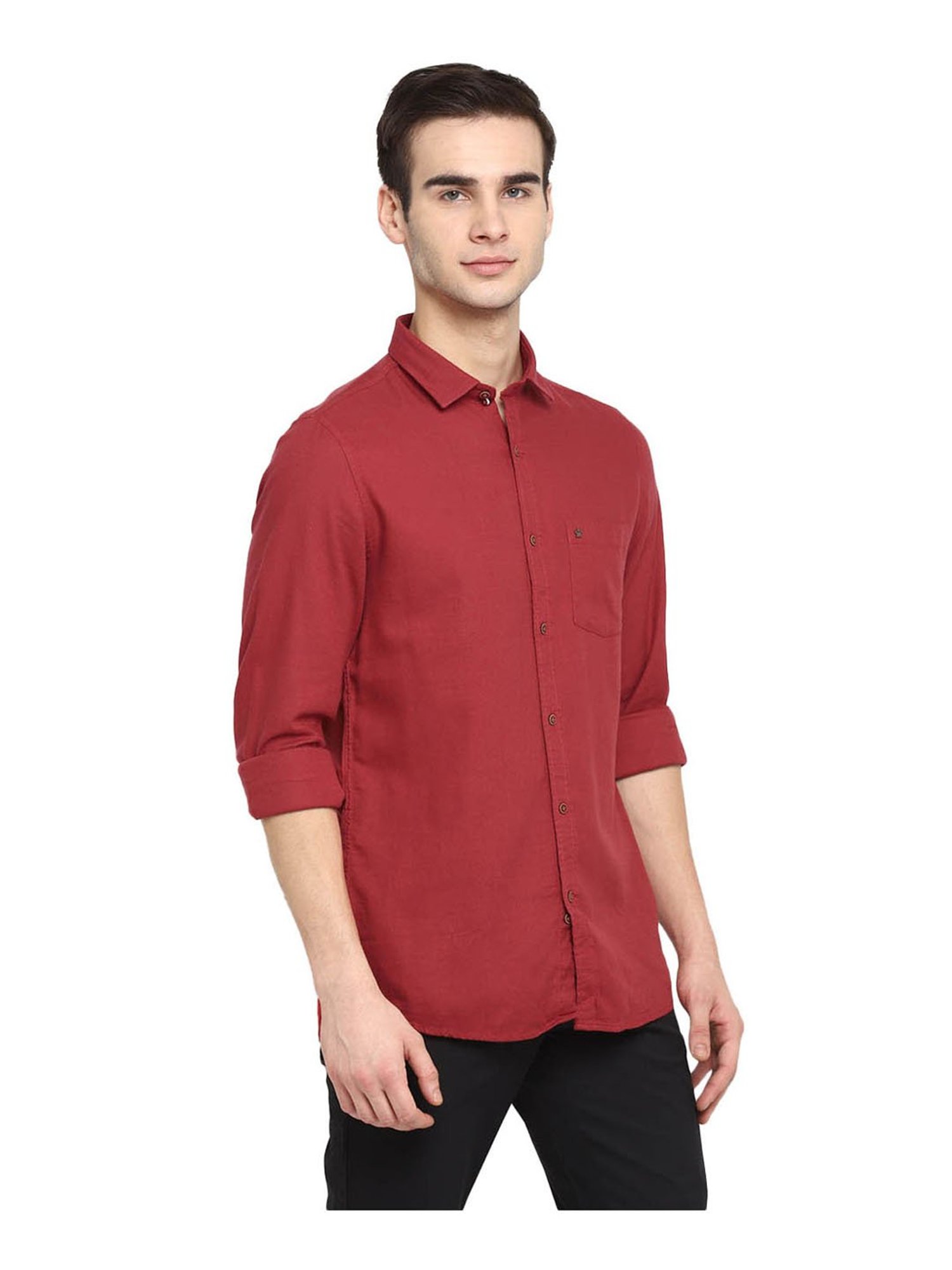 Turtle Red Slim Fit Shirt