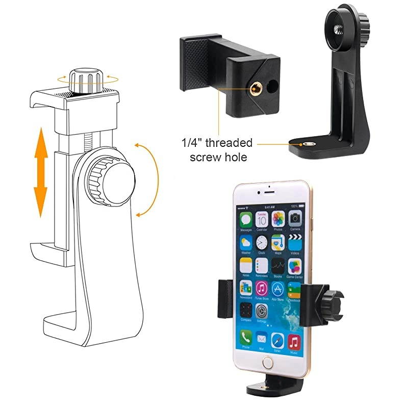 Smartphone Mobile Cell Phone Selfie Tripod Portable Flexible Mini Travel Camcorder Tabletop Stand Mount Holder for iPhone Samsung Webcam Youtuber Reivewer Vlogging Live Streaming Podcast