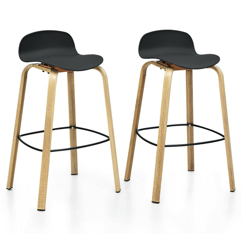 Ladder Barstool Seat Black - Riverstone Furniture Collection