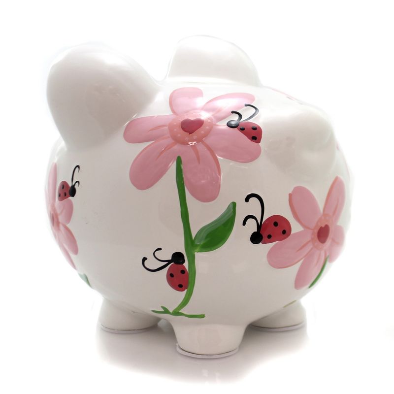 Bank 7.5" Large Lady Bug Piggy Bank Personalize  -  Decorative Banks