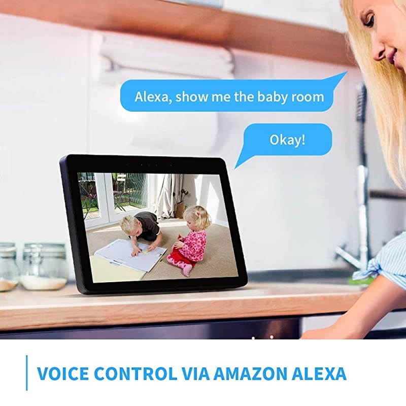 Baby Monitor, 1080P WiFi Indoor Security Camera with 2-Way Audio, Night Vision, Motion Detection for Baby/Elder/Pet, Compatible with Alexa, Compatible with iOS/Android Phone