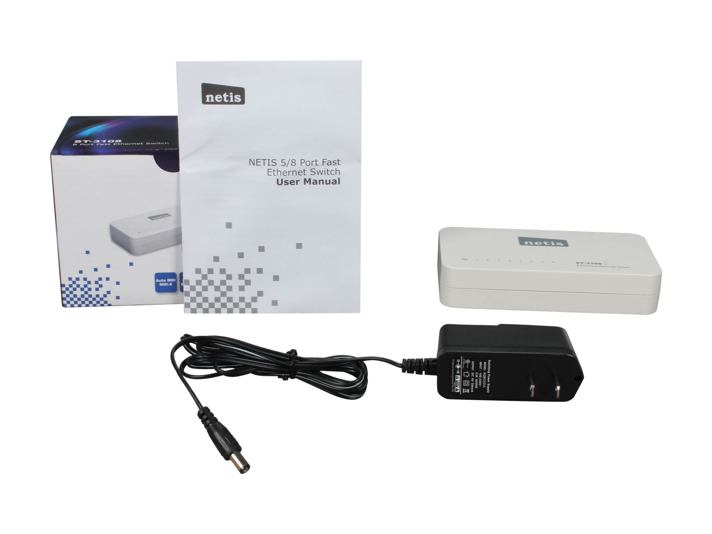 NETIS ST-3108 8-Port Fast Ethernet Switch