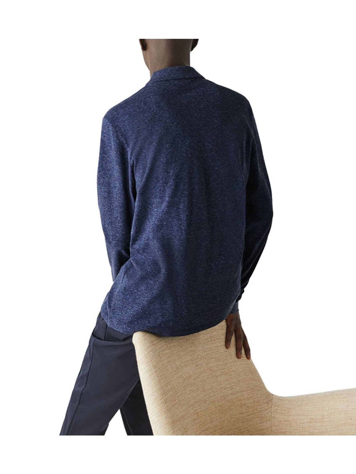 Lacoste Blue Marl Petit Pique Classic Fit Polo T-Shirt