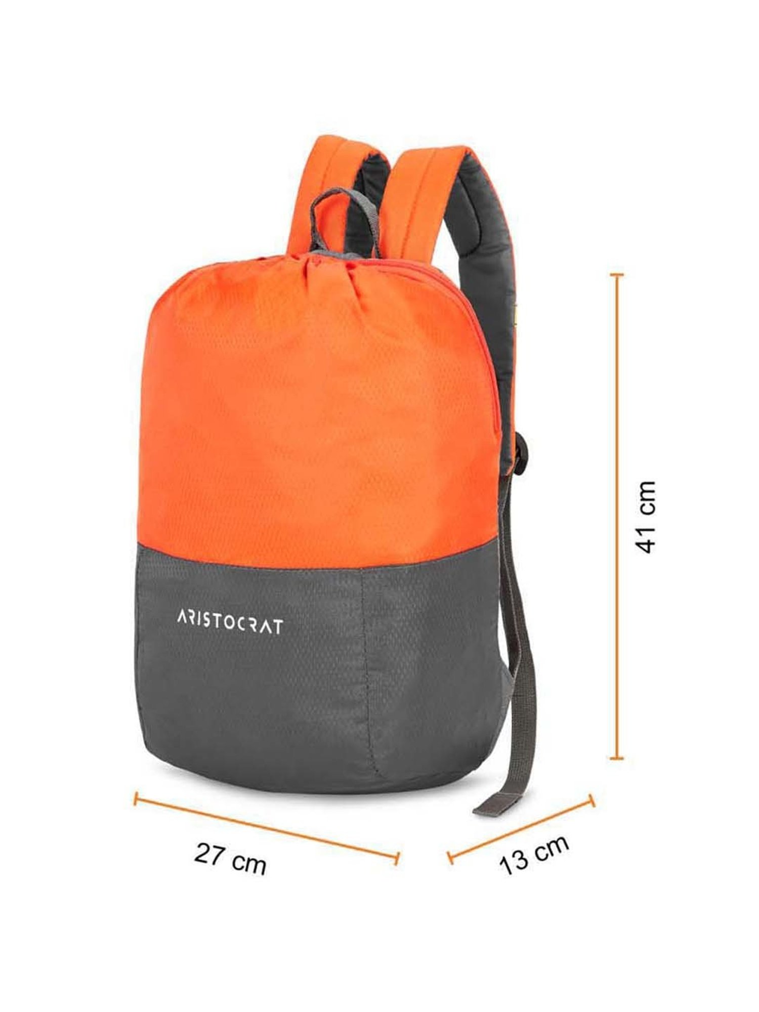 Aristocrat 26 Ltrs Orange Medium Backpack