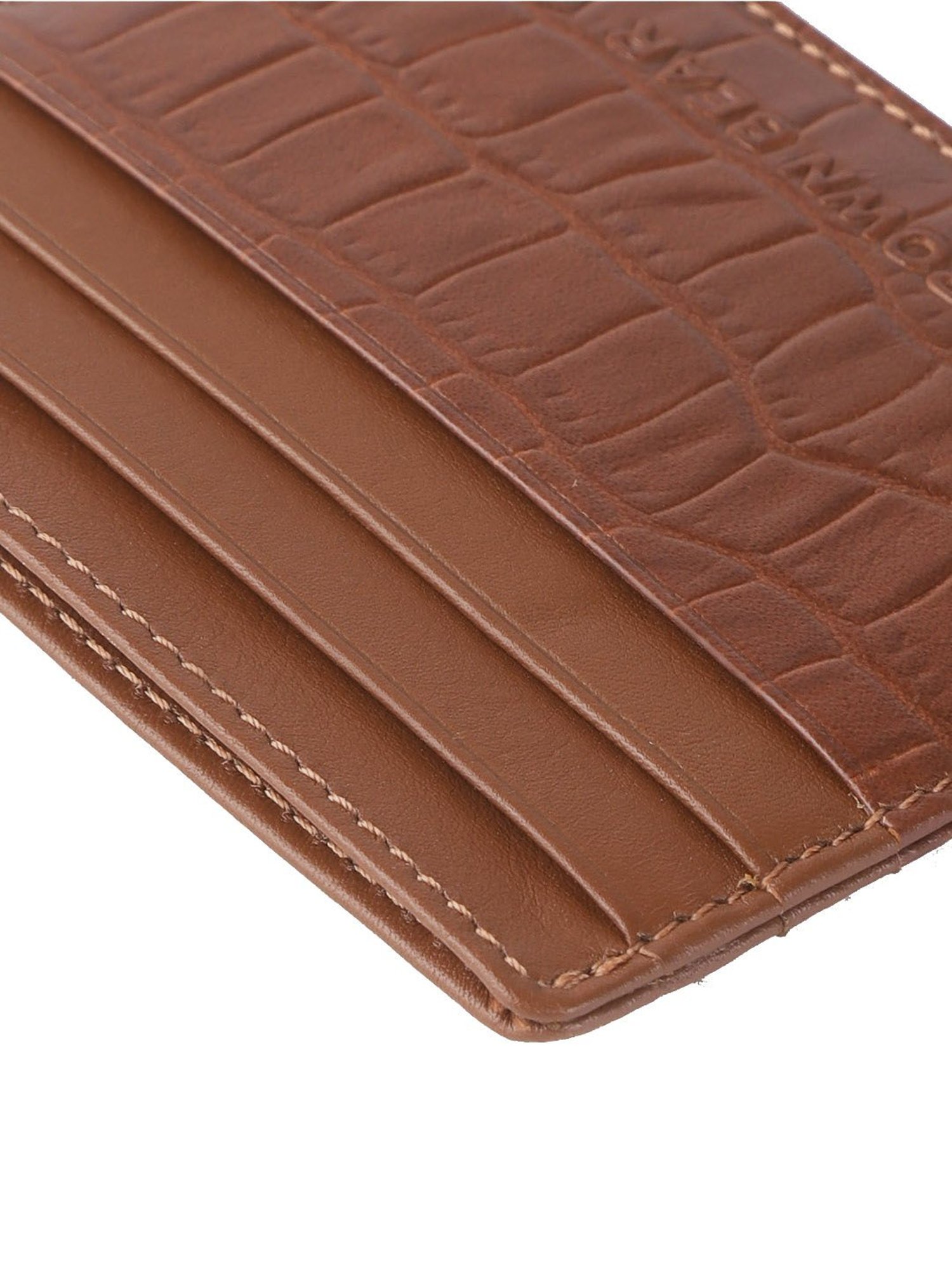 Brown Bear Brown Casual Leather Rfid Card Holder for Men