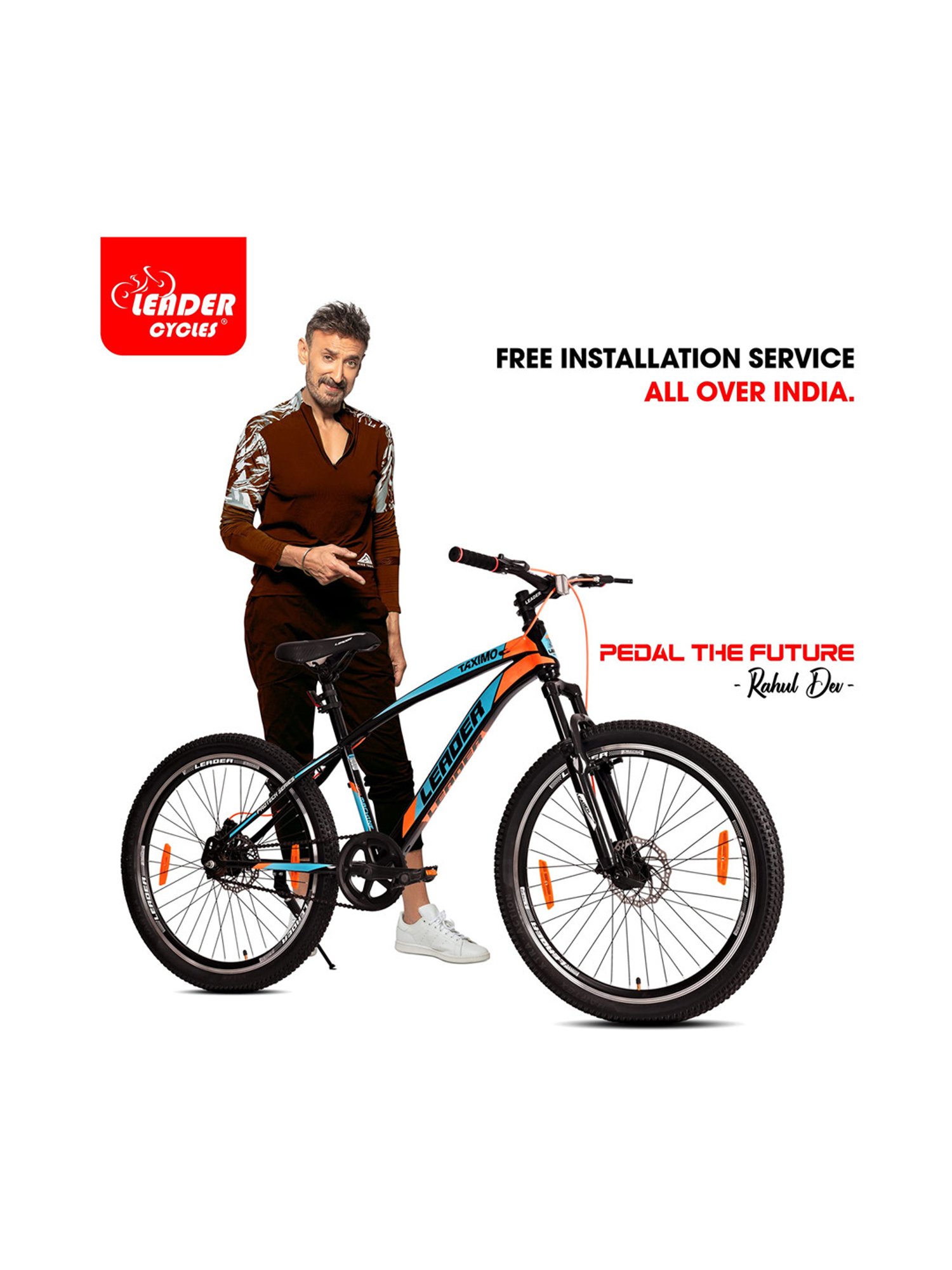 Leader Taximo Bicycles (Black) Size - 26T