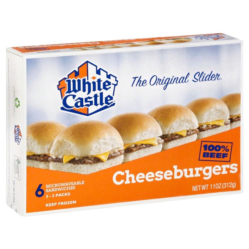 White Castle Microwaveable Frozen Cheeseburgers - 6pk