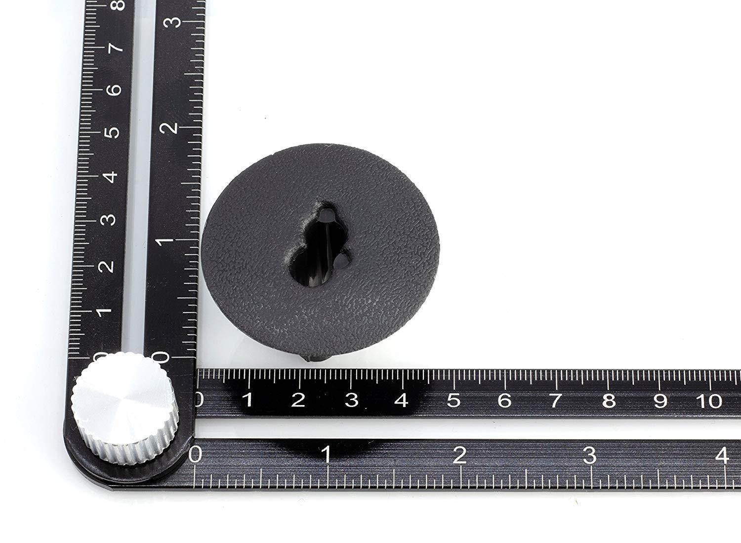 White Dual Feed Through Bushing For Coax Coaxial Cable RG6 | 10 Pack