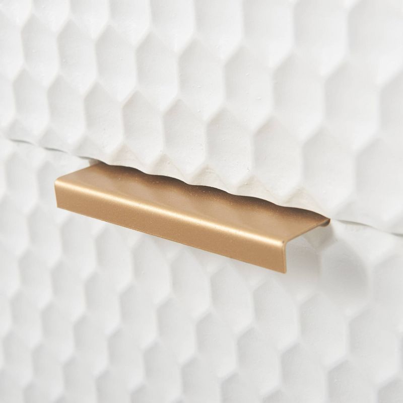 Jolie 5 Drawer Tallboy Dresser White - Adore Decor