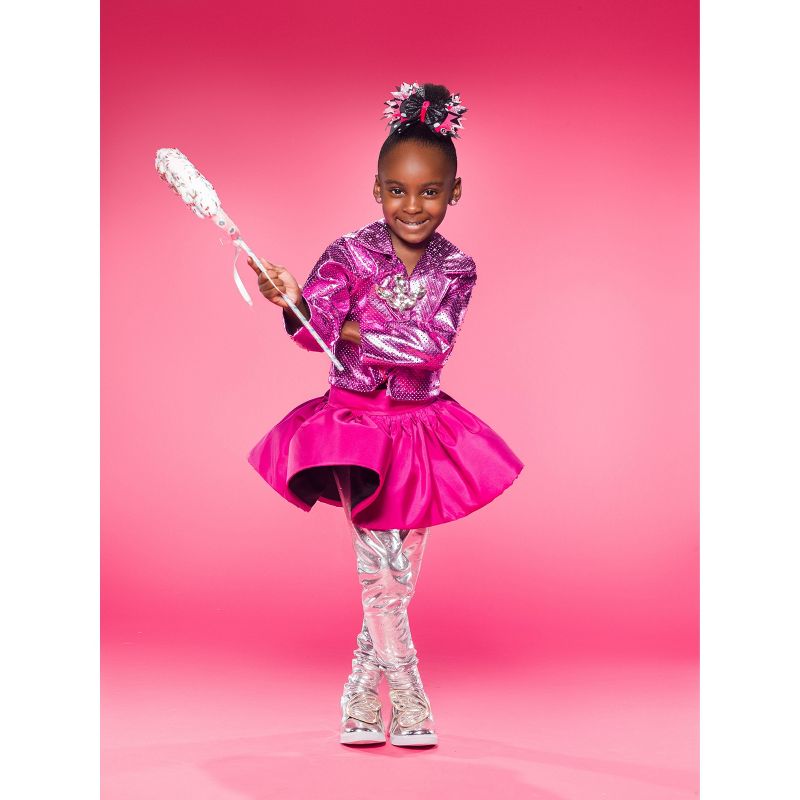 Lily Frilly Hair Bow - Black