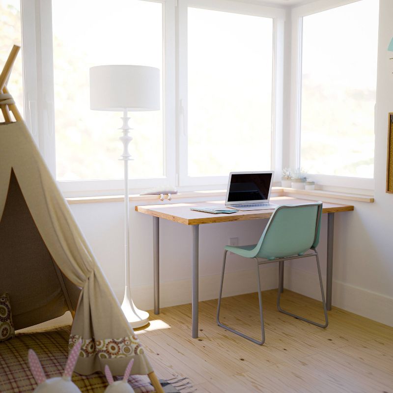 3-way Gloss Finish Claiborne Floor Lamp White - Kenroy Home