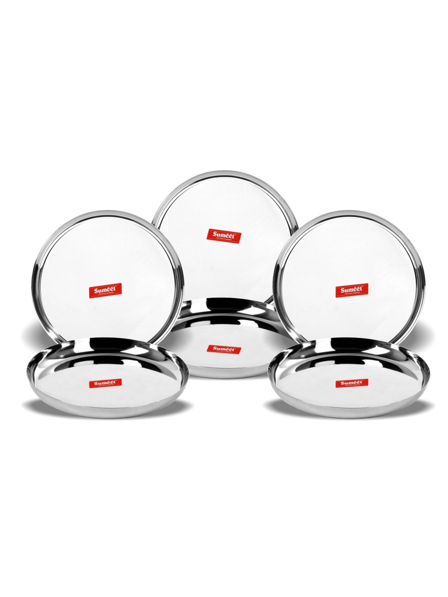 Nestasia Premium Quality Mandala Yellow Spiral Printed Square Shaped Ceramic Plate With Handle