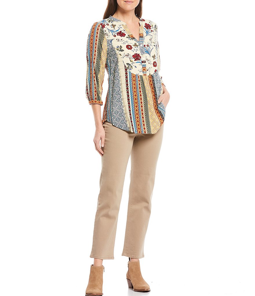 Code Bleu High Rise Straight Leg Ankle Jeans