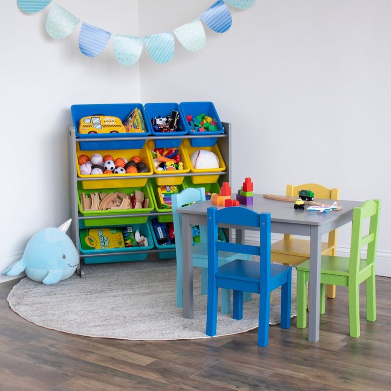 Elements Toy Storage Organizer with 12 Storage Bins - Humble Crew