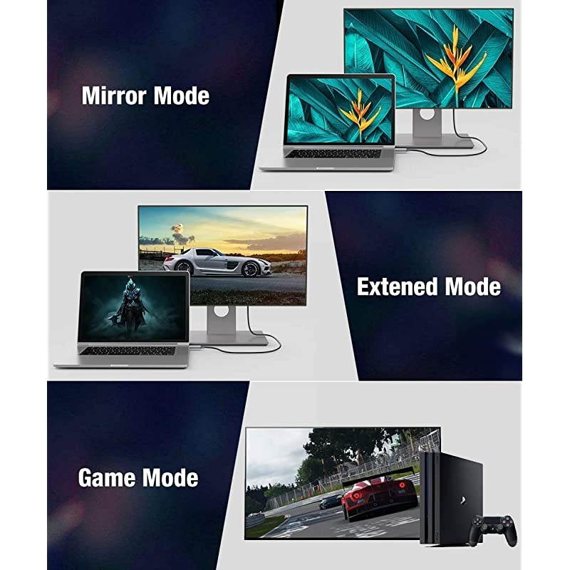 VGA Cable, VGA to VGA Cable 3ft Nylon Braided Reinforced Aluminum Shell 24k Gold-Plated Support 1080P Full HD with 15 pin VGA Port Compatible for Projector,Monitor or Any VGA Devices