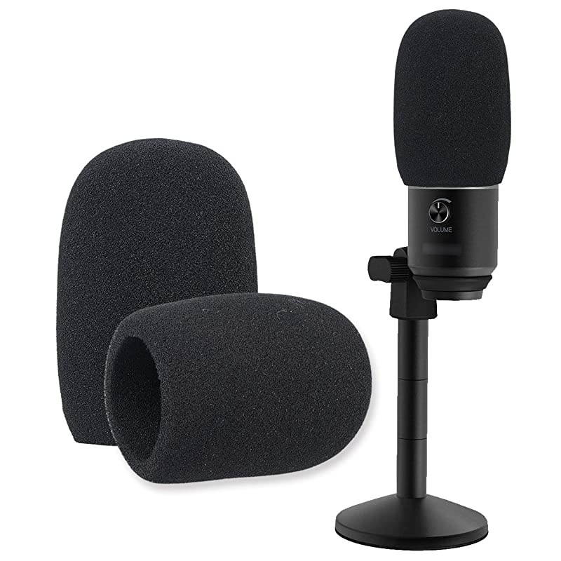 Foam Microphone Windscreen Wind Cover Mic Pop Filter Compatible with FIFINE USB Microphone K670 for Recording Podcasting