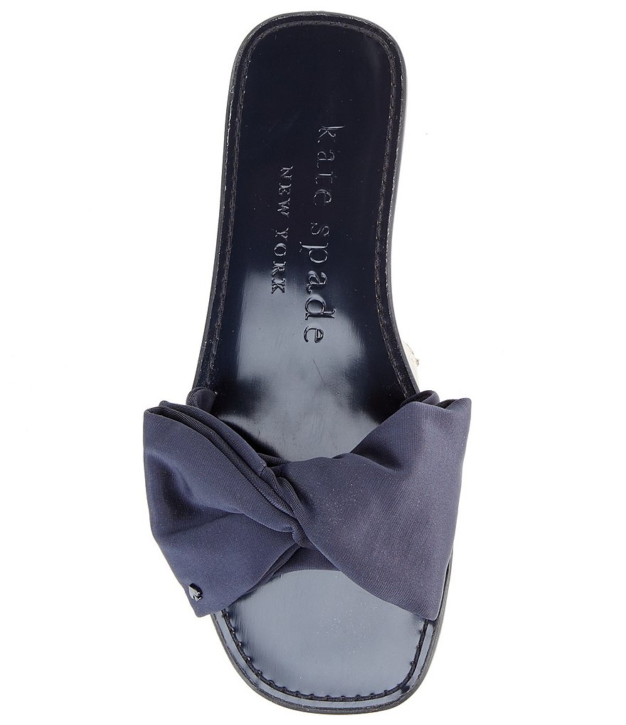 kate spade new york Bikini Fabric Bow Slides