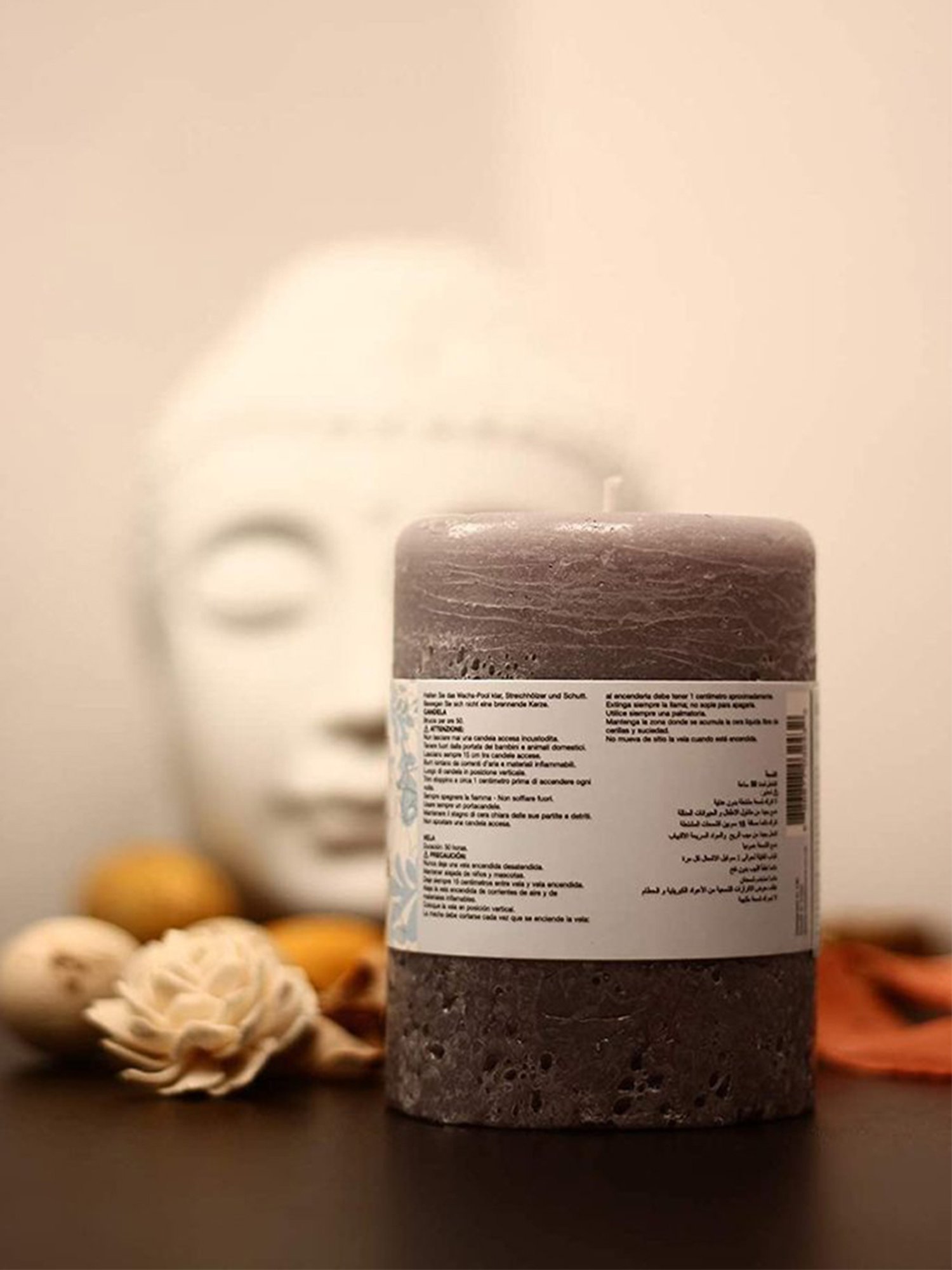 Rosemoore Wax Driftwood Pillar Candle