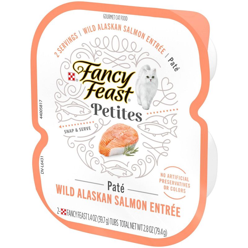 Fancy Feast Petites Wild Alaskan Salmon Pate Wet Cat Food - 2.8oz