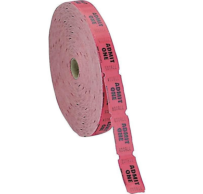 Coin-Tainer Single Ticket Roll 2000/Roll (602603R) 
