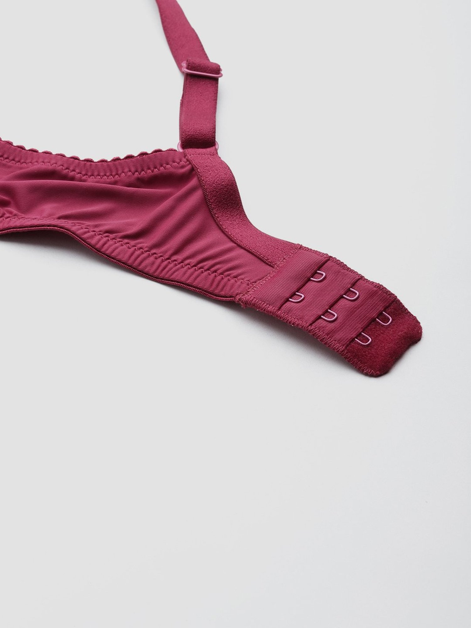 Leading Lady Maroon Full Coverage Padded T-Shirt Bra