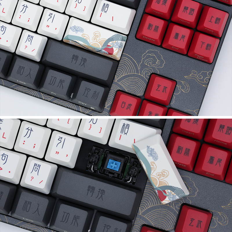 Varmilo VA87M Beijing Opera Mechanical Keyboard Wired Red Cherry MX Switch Keyboard Adjustable Bracket Ergonomics