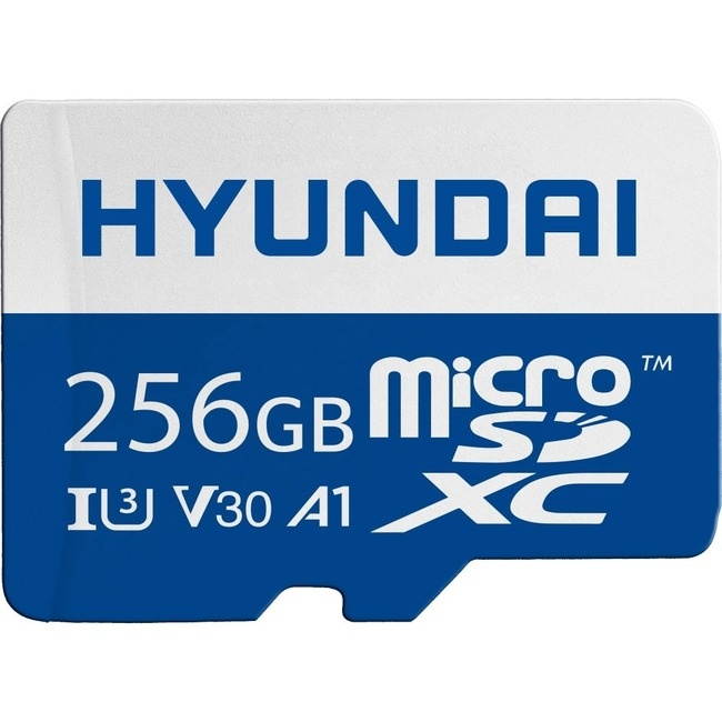 Hyundai MicroSD 256GB U3 4K Retail w/Adapter