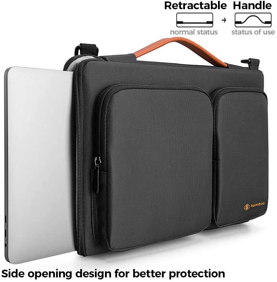 360 Protective Laptop Shoulder Bag for 15.6 Inch Acer Aspire 3/5/7 Laptop, HP Pavilion 15.6, Dell Inspiron 15 3000, 15.6 ASUS ROG Zephyrus, 2020 New Dell XPS 17, Waterproof Accessory Case