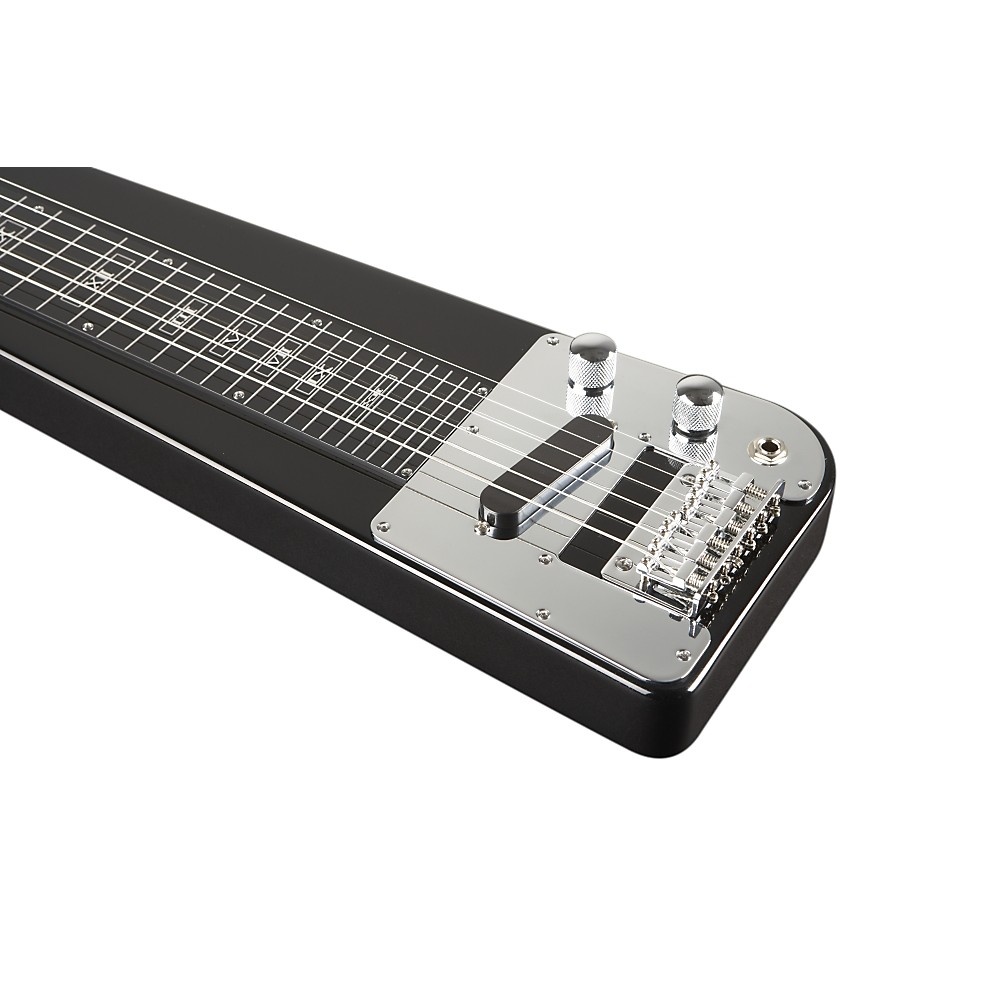 Rogue RLS-1 Lap Steel Guitar with Stand and Gig Bag Metallic Black