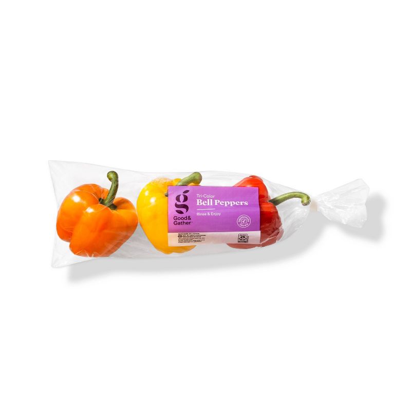 Tri-Colored Bell Peppers - 16oz/3ct - Good & Gather™