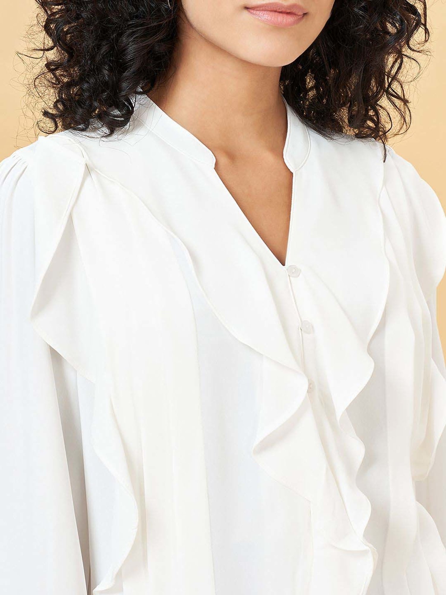 Annabelle by Pantaloons White Plain Top