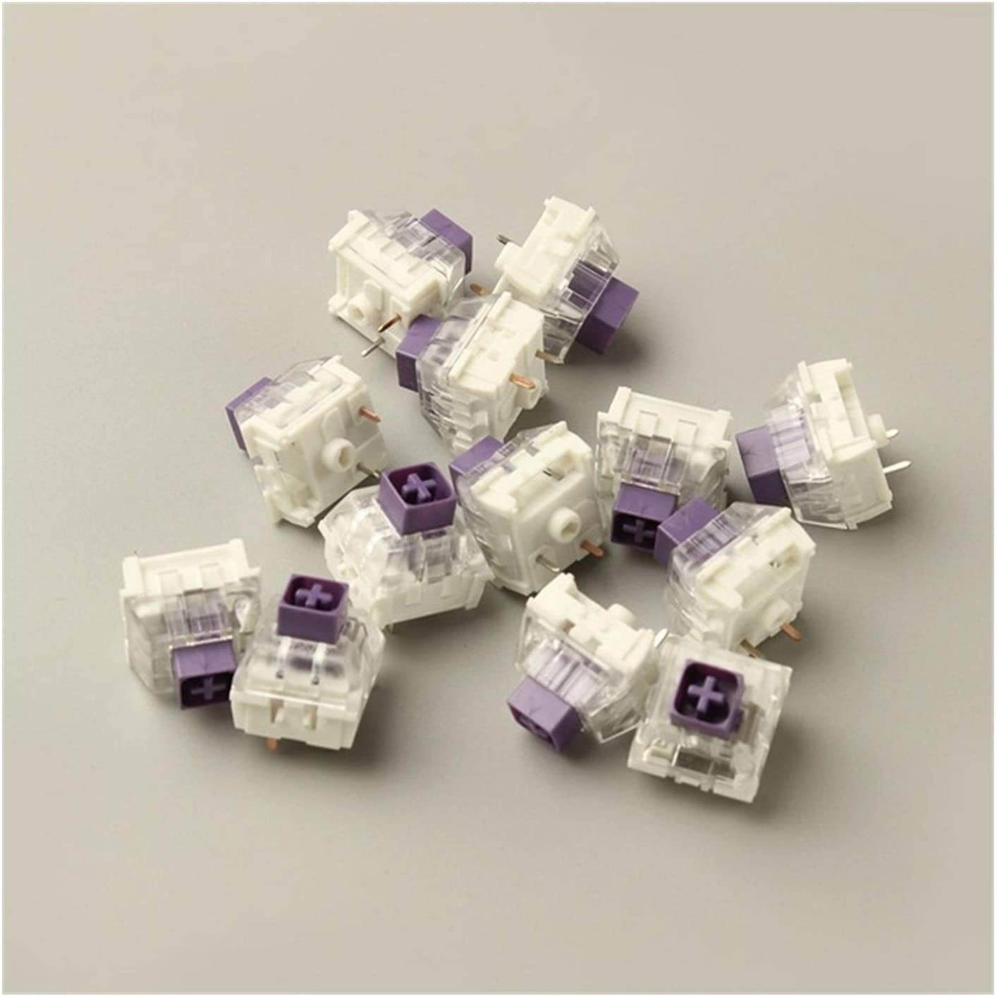 YIBOZY Box Royal Navy Blue Jade Pink Crystal Box 3 pin Switches IP56 Water-Proof Compatible Cherry MX Switches (Axis Body : 65 pcs, Color : Royal)