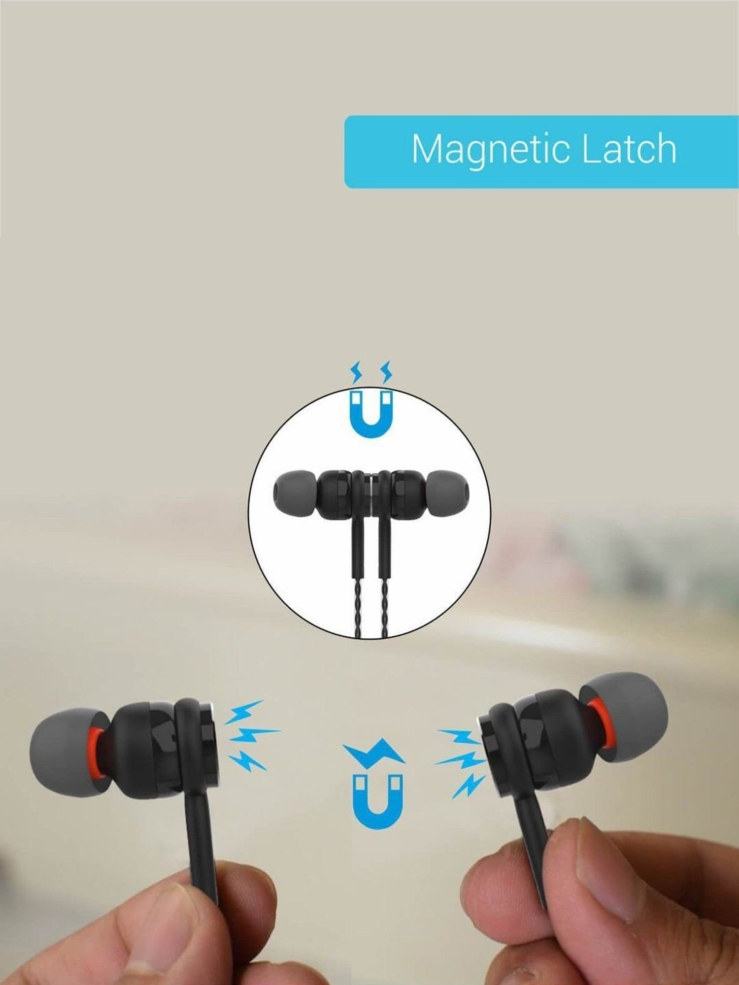 Portronics Conch Gama Por-1025 Wired Earphone With Mic (Black)