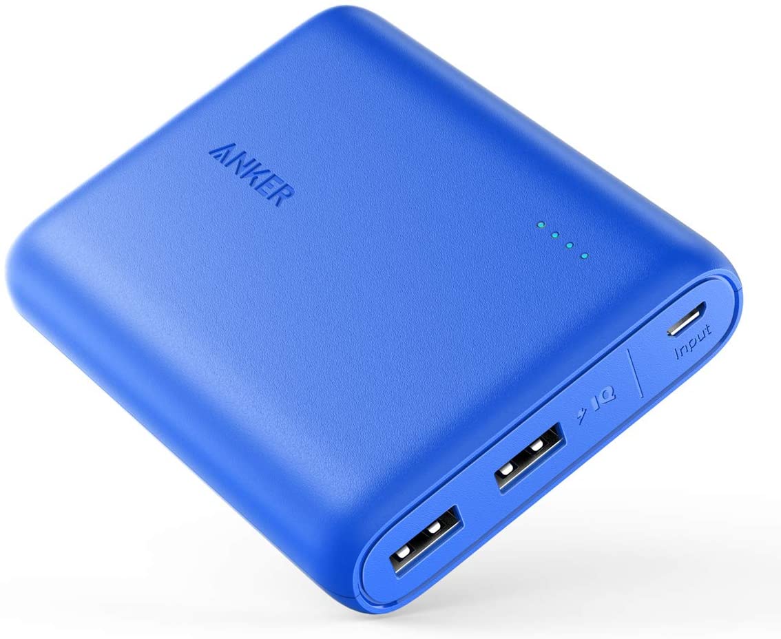 Power Bank, Anker PowerCore 13000 Portable Charger - Compact 13000mAh 2-Port with PowerIQ and VoltageBoost Technology for iPhone, iPad, Samsung Galaxy (Black)