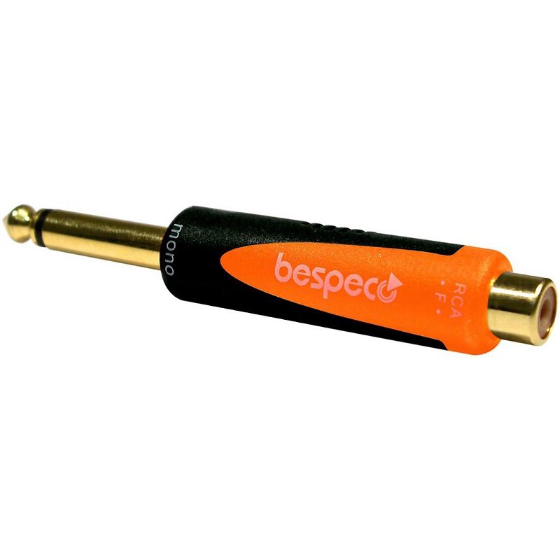 Bespeco SLAD305 1/4" Mono Male to RCA Female 24K Gold-Plated Adapter%3Cbr%3E
