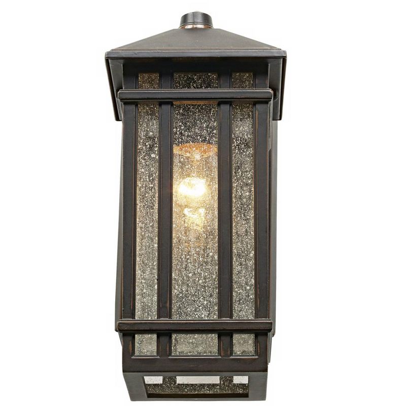 Kathy Ireland J du J Sierra Craftsman 10" High Bronze Outdoor Wall Light