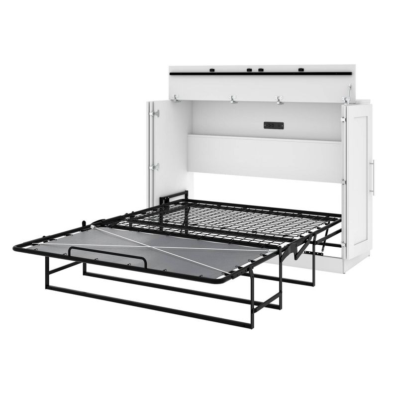 Full Cabinet Bed with Mattress White - Bestar