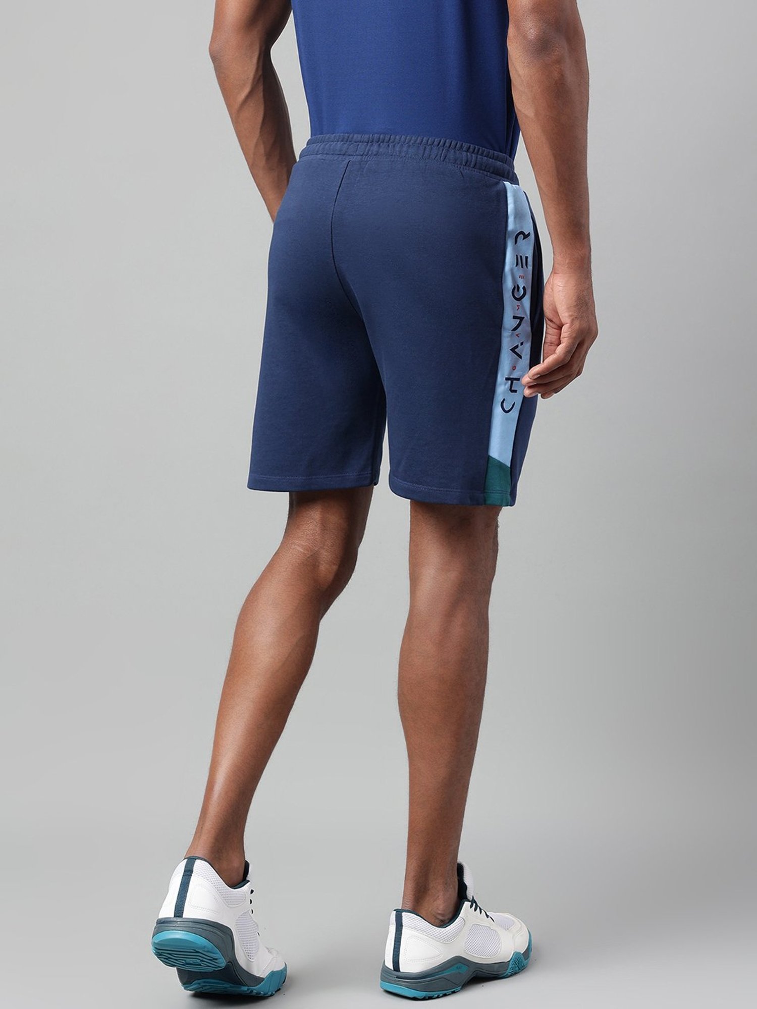ALCIS Soft-Touch Navy Slim Fit Sports Shorts