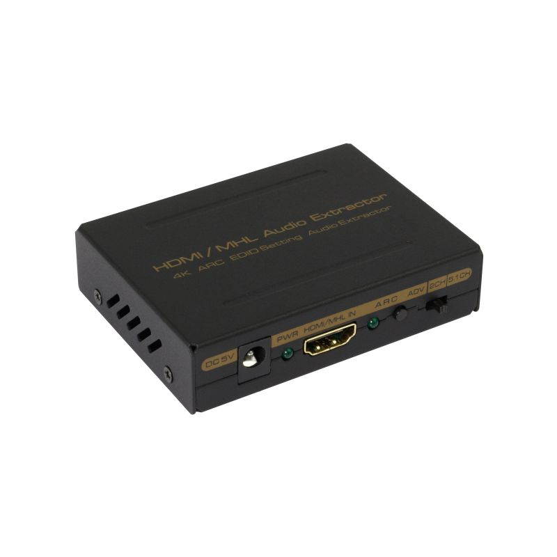 HDMI /MHL Audio (SPDIF+R/L) Extractor (4K,ARC,EDID Setting Audio Extractor) Support 3D,4KX2K,ARC